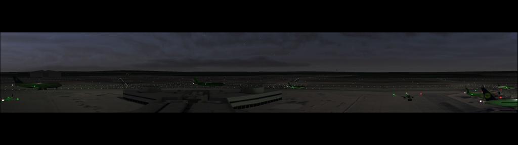 VSpace - San Francisco Intl Airport Night Scene 120 degree view