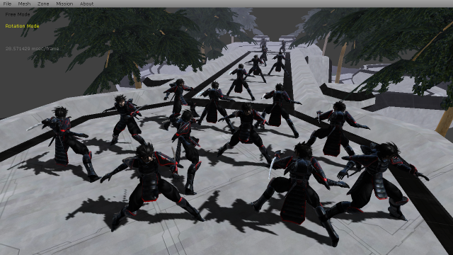 Mel - Hardware skinning stress test