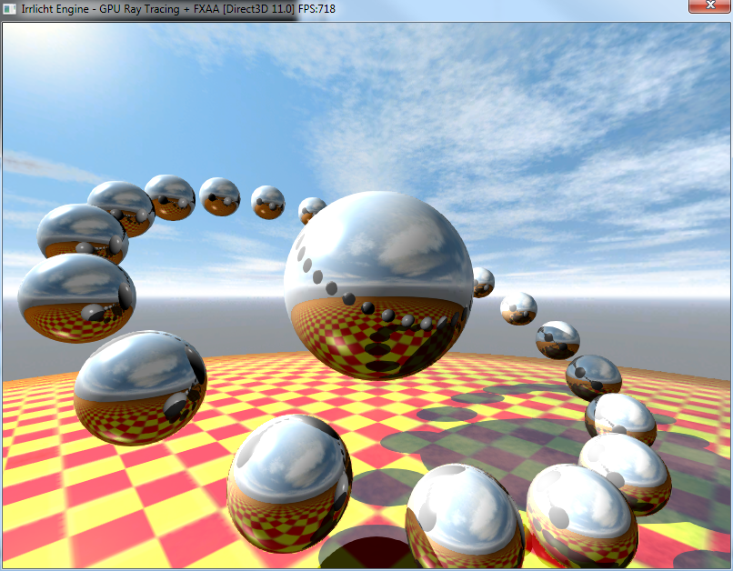Sio2 - Irrlicht DirectX11 GPU Raytracing plus FXAA anti-aliasing