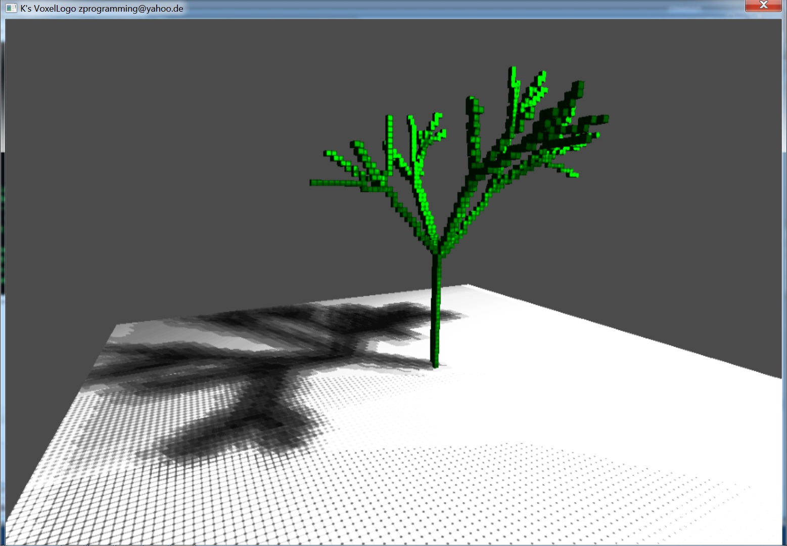 Zprg - simple little logolike interpreter for voxelgraphics